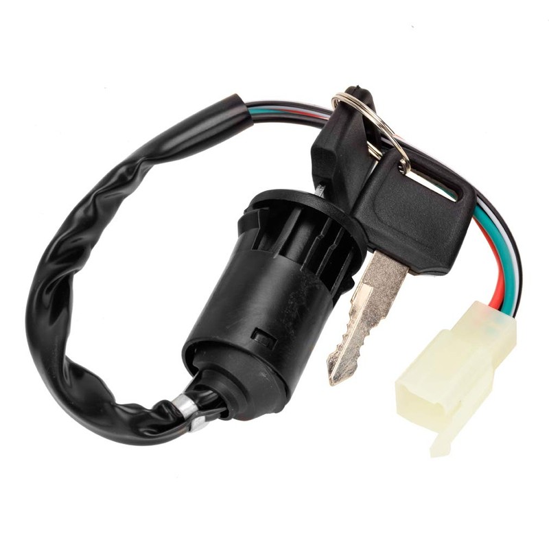 4 Pin Ignition Key Switch 4 Wire Compatible with Tao