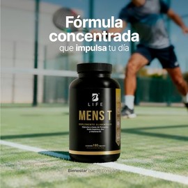B Life Company Mens T Vitaminas Para Hombre de 180 Cápsulas. Ingredientes naturales: Fenogreco, Ácido Aspártico, Arginina, Zinc y D3. Precursor Natura