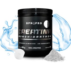 Creatina Monohidratada BPN PRO 500g – Potencia, Volumen y Recuperación Acelerada – Fórmula Micronizada, Sin Sabor, de Alta Pureza y Rápida Absorción para Resultados Reales