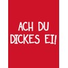 clothinx Shopping bag Easter "Ach du dick Ei" - Red