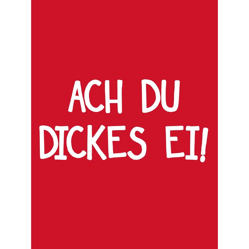 clothinx Shopping bag Easter "Ach du dick Ei" - Red
