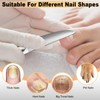 1pcs Glass Nail File and 2pcs Toenail File Nail File