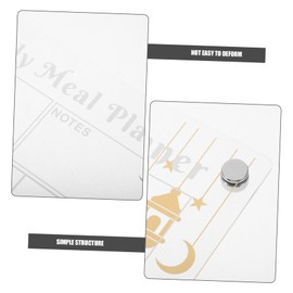 Operitacx Magnetic Dry Erase Board for Fridge Reusable Menu Planner Kitchen Memo Sheet Multiple Sections Easy Wipe Clean Surface for Weekly Meal Tracking and Grocery Lists