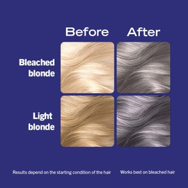 Schwarzkopf LIVE Urban Metallics Vibrant, Long Lasting, Permanent Silver Hair Dye, Infused With Coconut Oil Shiny Hair - Dusty Silver U72