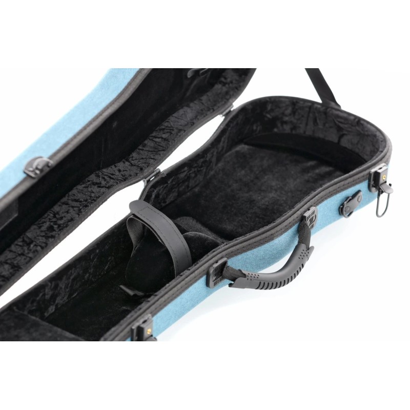 GEWA Bio-A Shaped 4/4 Violin Case - Blue with Backpack