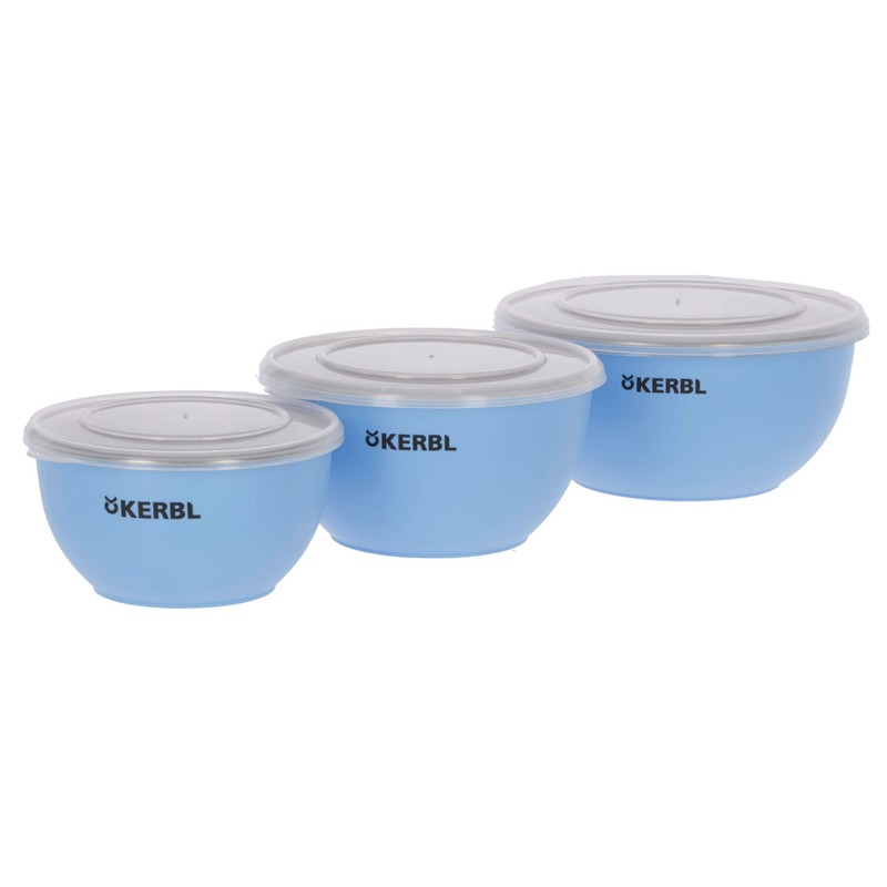 Kerbl Maxi-Pet 80528 Stainless Steel Bowl Set with Lid Blue