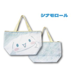 Hatayama Shoji 67203090 Sanrio Insulated Lunch Tote Bag, Big Face, Cinnamon Roll, Approx. 7.5 x 12.6 x 4.3 inches (19 x 32 x 11 cm)