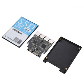 Mugast SD Card to SATA Adapter, 4-in-1 TF Memory Card to SATA HDD/SSD Support, 128G Maximum Capacity