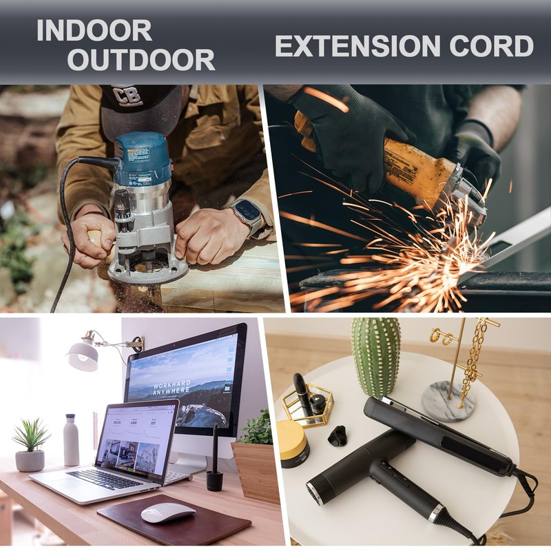 EP 25 Ft Outdoor Extension Cord, 12/3 SJTW Heavy Duty