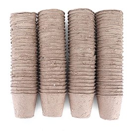 Macetas Pequeñas, Maceta de Arranque de Semillas Mini Macetas Macetas Pequeñas Para Suculentas Maceta de turba turba de Redonda reciclable para Plantar plántulas para jardín