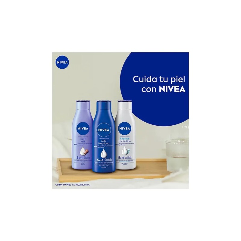 Nivea Body Milk Crema Corporal Humectante Nutritiva para Piel Extra