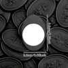 Aiviman Rose Oval Wax Seal Stickers, 50Pcs Black Self-Adhesive Envelope