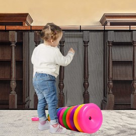 Stair Protective Net Children, Railing Safety Net, Stair Safety Net for Children, Safety Net, Stair Railing Fence Mesh, Safety Net for Balcony, Baby Balcony Net (2 m x 79 cm), Black