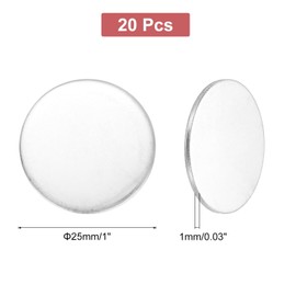 MECCANIXITY 30Pcs Stainless Steel Disc Blank Stamping Tag Engraved Stainless Steel Round Charm Pendant 1mm(T) 25mm/1" for Pendant Bracelet Necklace Jewelry Making Earring