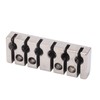 6 String Lock with Screws Metal Headless Guitar Bridge String