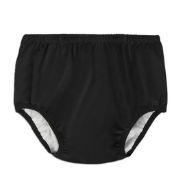 Cubrepañales para adultos para incontinencia, tela activa de látex a prueba de fugas, pantalones de plástico sin ruido, reutilizables, lavables, (negro, 2XL)