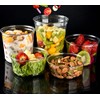 Sabco - 100pcs 4oz Clear Round Plastic Takeaway Sauce Pots