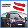 VekAuto 1 Pair Exterior Rear Bumper Side Marker Reflector Red