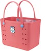 Large Rubber Tote Bag With Waterproof Zipper Pocket | Easy