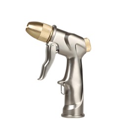 FECOVANTI Upgraded Hose Nozzle Sprayer 100% Heavy Duty Metal Garden Water Nozzle - 4 Spray Patterns for High Pressure Watering, Car & Pet Washing, Lawn & Garden Use