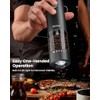 Rechargeable Electric Salt and Pepper Grinder Set with LED Light