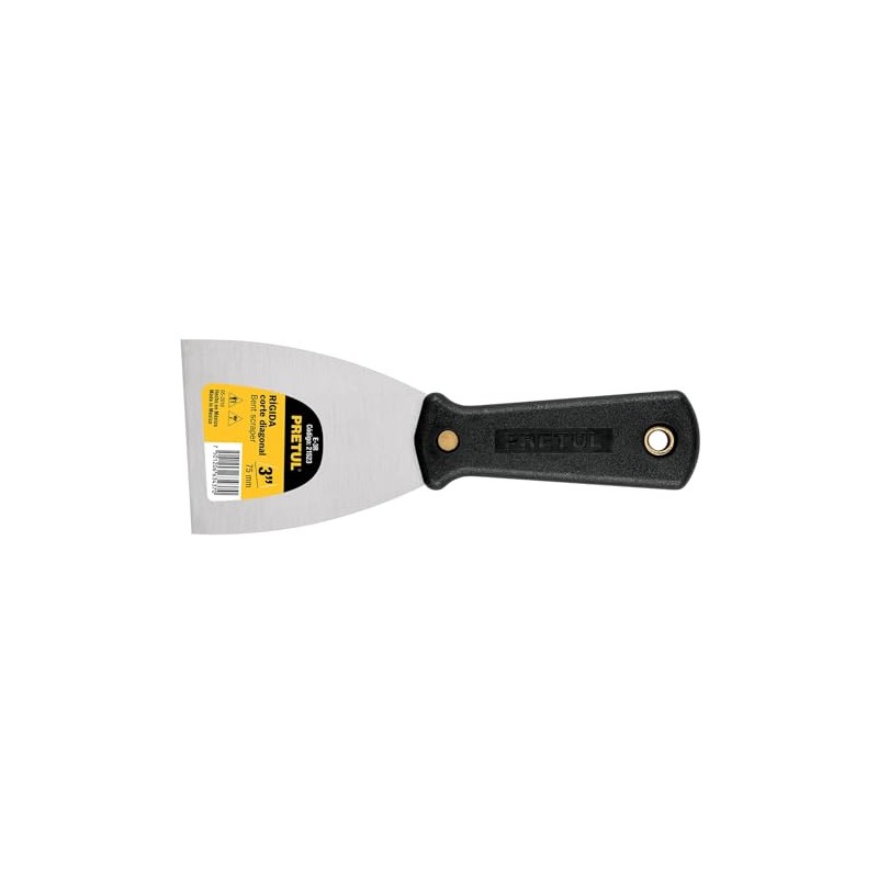 Pretul E-3R, Espátula 3", rígida, en acero al alto carbono
