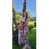 Mommy and Me Matching Maxi Dresses,Sleeveless Top Bohemia Floral Printed