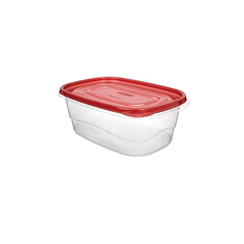 Rubbermaid TakeAlongs Deep Rectangular Food Storage Containers, 8 Cup, Tint