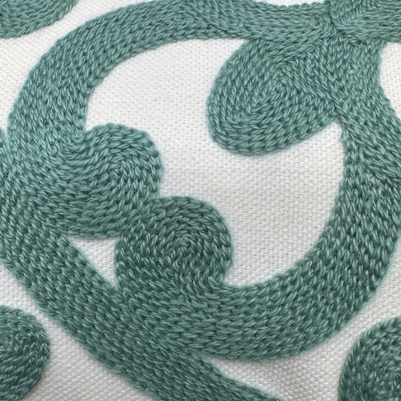 Alysheer Embroidered Lumbar Decorative Throw Pillow Cover 12"x 20", Classic