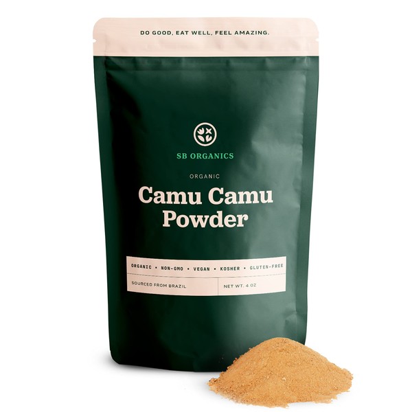 Sun Bay Organics Camu Camu Berry Powder from Brazil - Non-GMO Kosher - Rich in Vitamin C - 8 oz