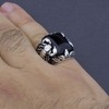 Scorpion Design Solid 925 Sterling Silver Onyx Elegant Ring for