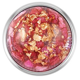 Ginger Snaps FLECKED GOLD / PINK SN08-88 Interchangeable Jewelry Snap Accessory
