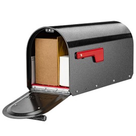 Architectural Mailboxes Sequoia Heavy Duty Post Mount Mailbox in Pewter