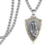 Santa Muerte Necklace 925 Sterling Silver Santa Muerte Pendant Necklace