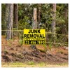 18x24" Custom Yard Signs Junk Removal Template Add Your Number,
