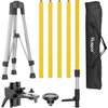 Huepar 12 Ft./3.7M Laser Level Pole LP36A with Tripod, 1/4-Inch