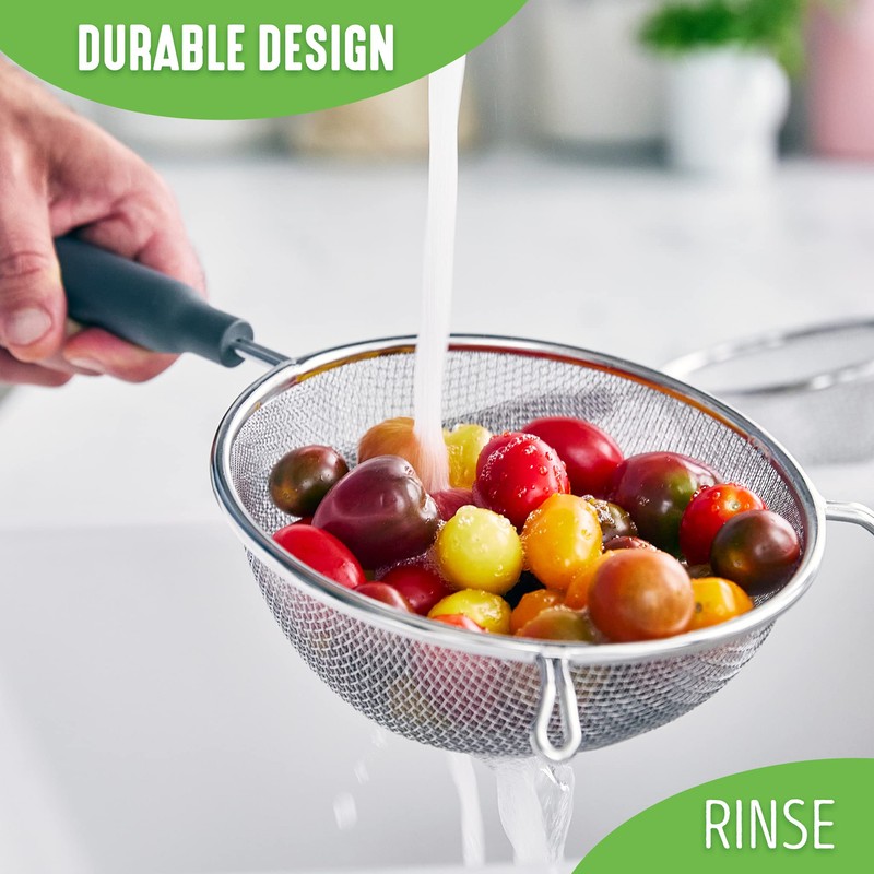 GreenLife Cooking Tools and Utensils, 4 Piece Extra Fine Stainless