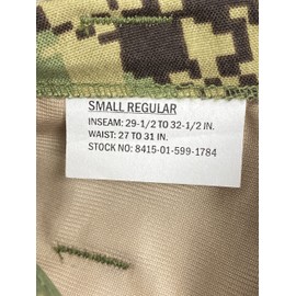 Genuine Us Navy Nwu Apec Aor2 Type III Cold Weather Gore Tex Bottom - Small Regular.