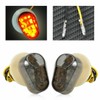 TDR 2pcs Smoke Flush Mount LED Turn Signal Light Blinker