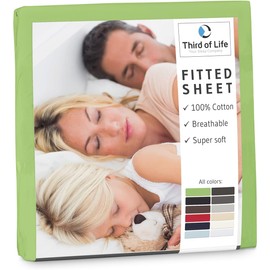 Fitted Sheet 140 x 200 cm Made of 100% Natural Cotton, The Breathable and Lint-Free Alba Bed Sheet is Elastic and Soft, Designed in Germany, Durable Jersey Duvet Cover, 140 x 200 cm