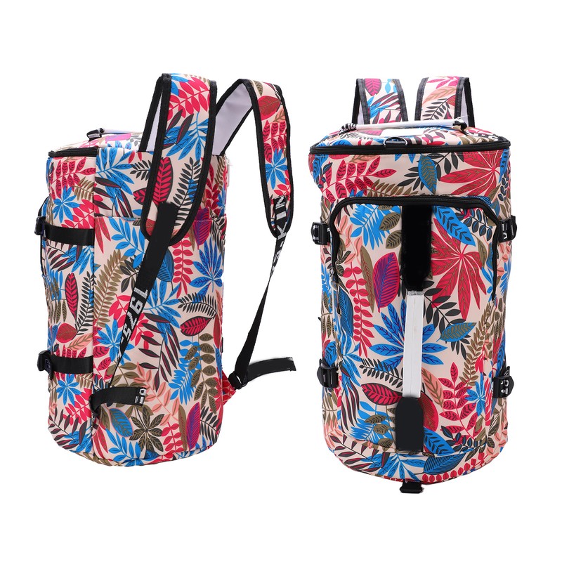 Printed Backpack Polyester Large Capacity Multifunctional Outdoor Leisure Travel BagColor