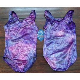 Motionwear NWT Motionwear Purple Velour Child Gymnastics 6X/7 Intermediate Child Leotard