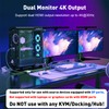 UANTIN DisplayPort to HDMI and DisplayPort Adapter, 4K 60Hz DP