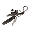 ZIYMU Key Holder, 3 Layers, Feather Pendant, Skull Head, Native