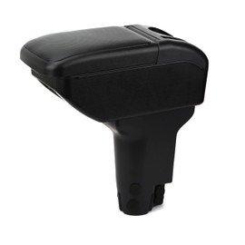 AULPHIKE Compatible with Fiat 500 Armrest 2012-2025 Car Center Console Organizer Armrests Double Layer Storage with USB（Carbon Fiber Style）