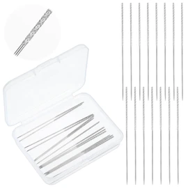 Snag Repair Needle, Repair Knits and Woven Tool, Snag Nab it Tool, Mabor 15Pcs Leather Craft Sewing Stitching Needle with Case for Woven Knitted Cloth Garments Drapes