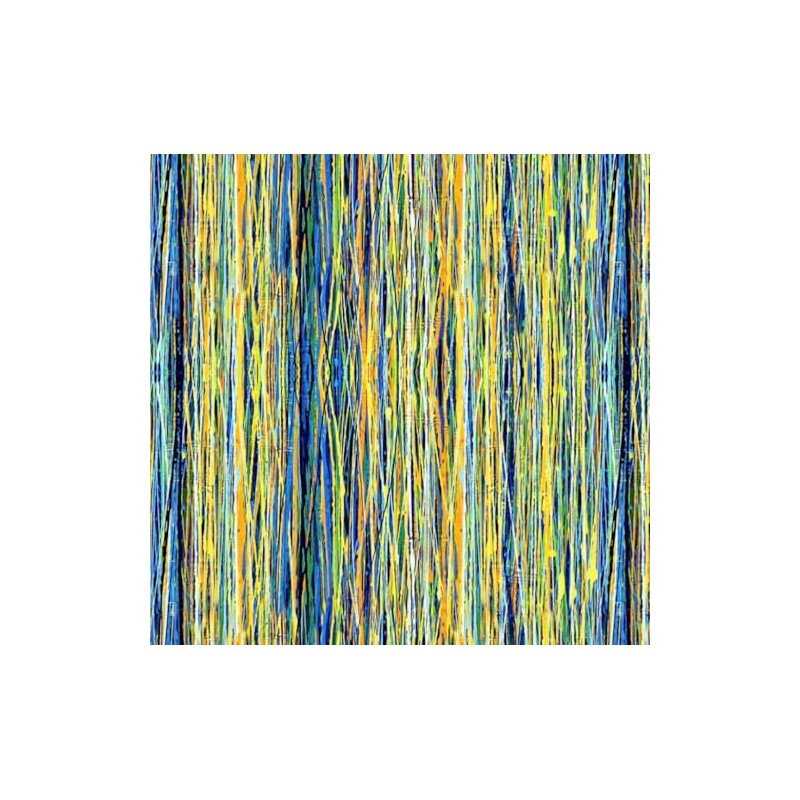 Timeless Treasures Sunflower Symphony Multicolor String Stripes Cotton Fabric by