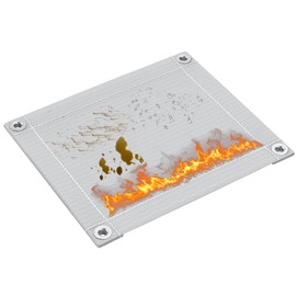 Pawfly Fireproof Mat, 27 cm x 32 cm Heat Protection Mat for Kitchen, Heat Resistant Mat up to 800℃/1500℉, Fire Blanket for Fireplace, Stove, Oven and Cooking