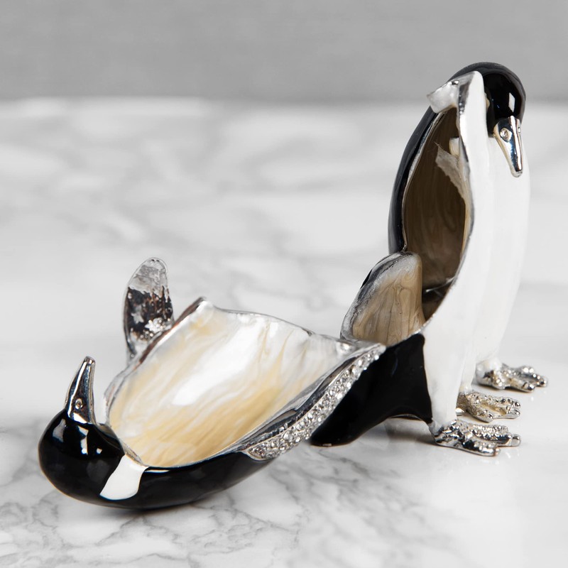 Pair of Penguins - Trinket box - Treasured Trinkets