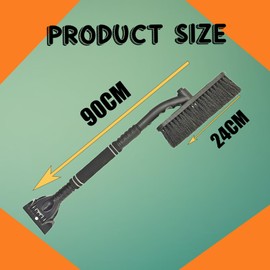 STFYUG 2 in 1 Snow Brush Car, Ice Scraper Car with Broom Ice Scraper with Broom Car Snow Brush Car Paint Gentle for SUV, Truck, Vehicle Windscreen (B1)